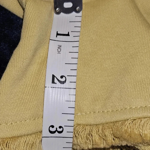 Gilli distressed‎ hem mustard colored lounge women shorts SZ Small - Picture 9 of 14